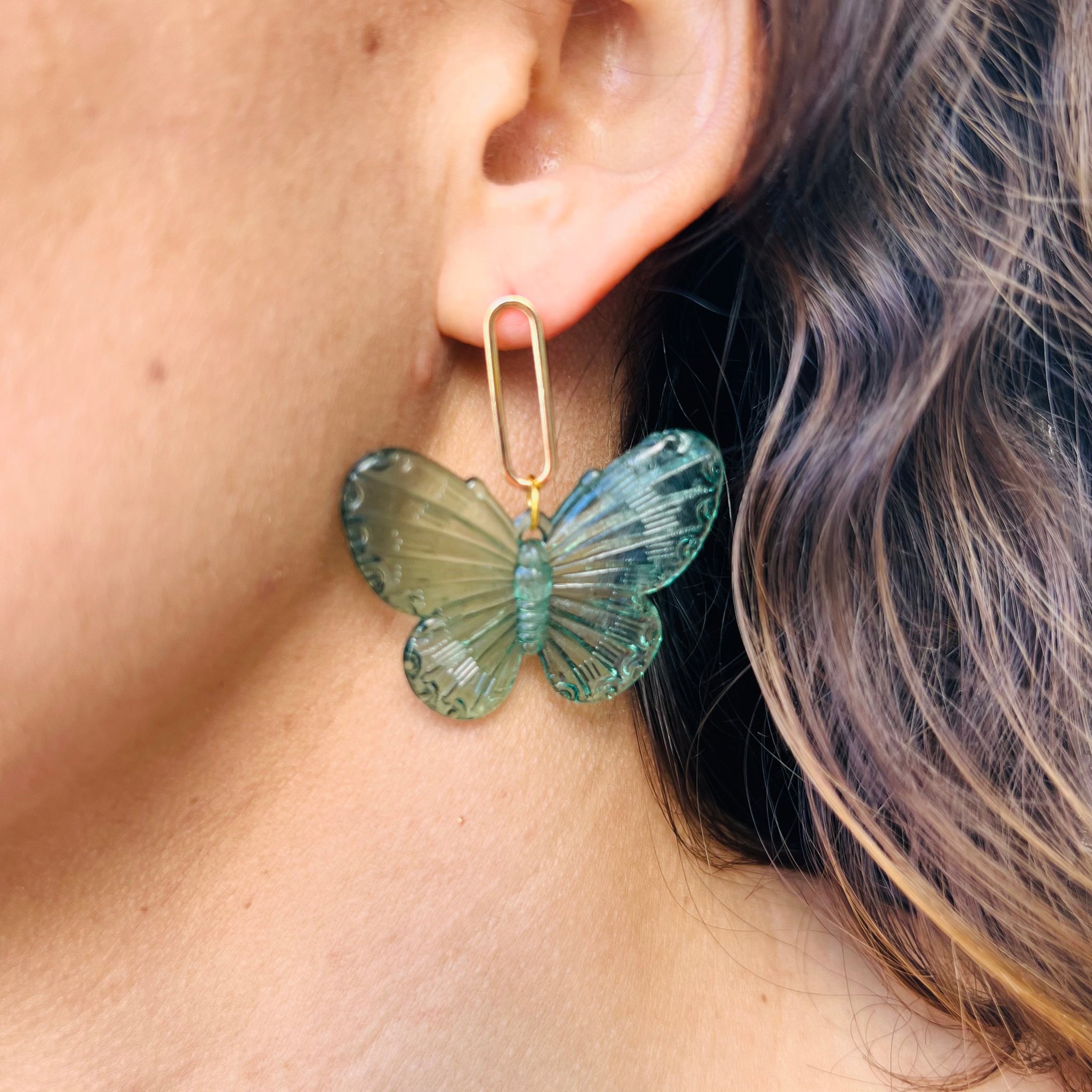Paparazzi Full Out Flutter Silver Butterfly Earrings – A Finishing Touch  Jewelry